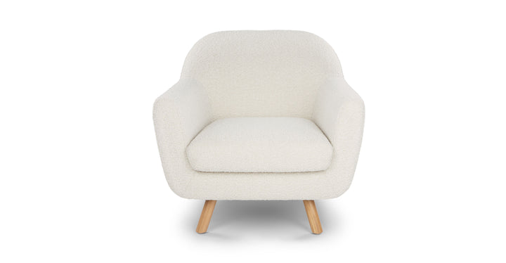 Gabriola Ivory Boucle Lounge Chair