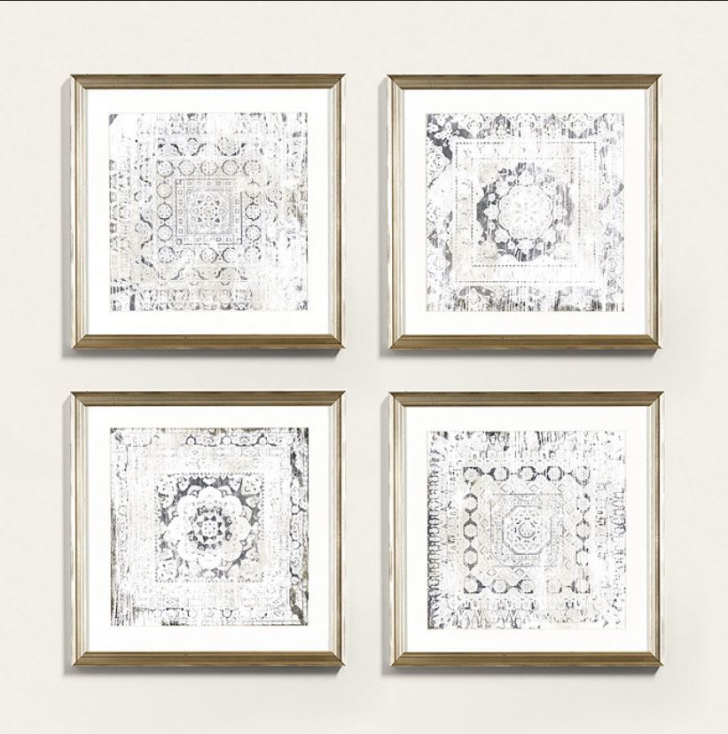 Weathered Patterns Art Print 1 with frame