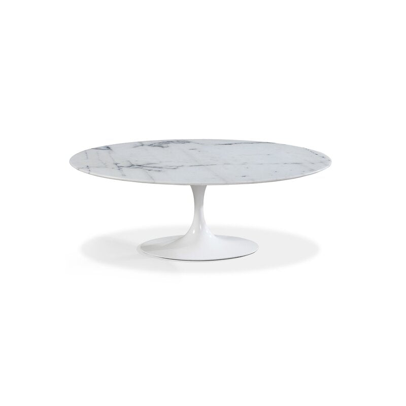 Burcet Genuine Marble Pedestal Dining Table