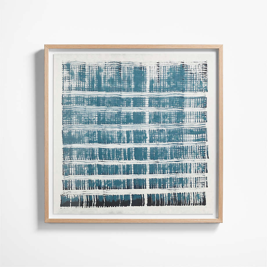 Indigo Blues Wall Art Print With Frame-40"x40"