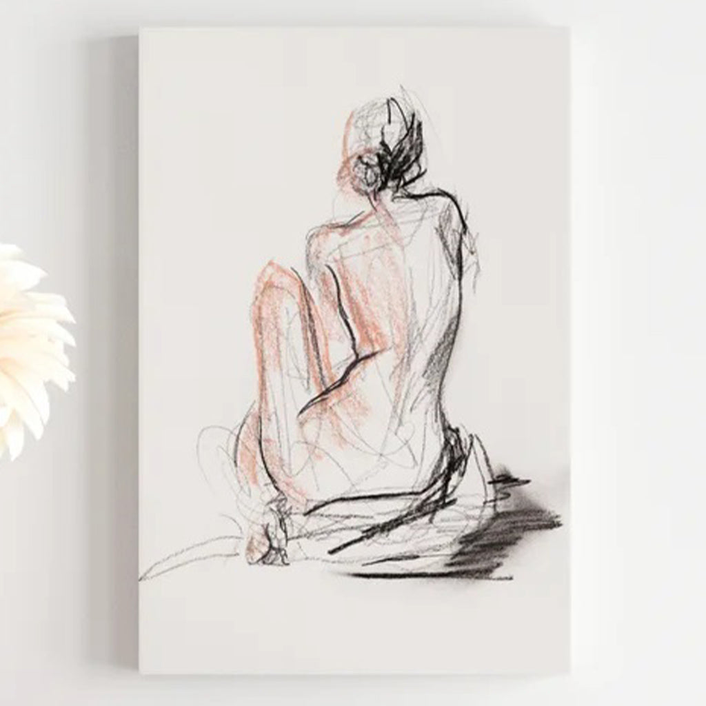 Figure Gesture II without Frame 20"x30"