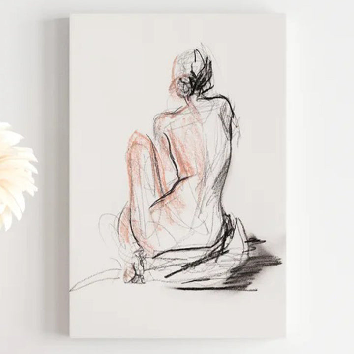 Figure Gesture II without Frame 20"x30"