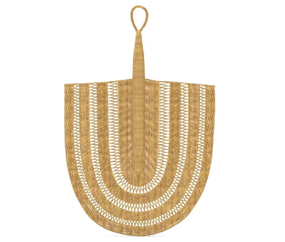 Woven Fan Wall Hanging