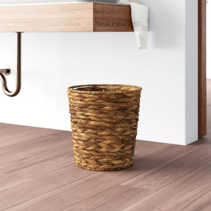 Lola Wicker Open Waste Basket