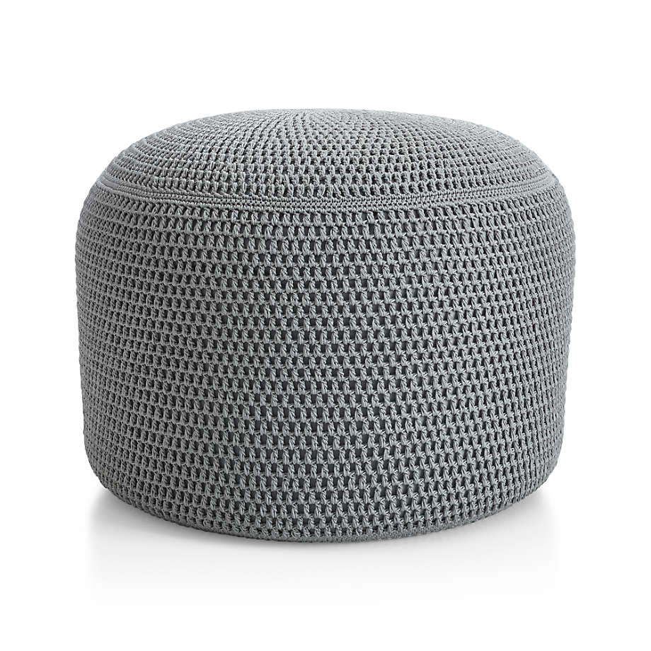 Grey Outdoor Pouf