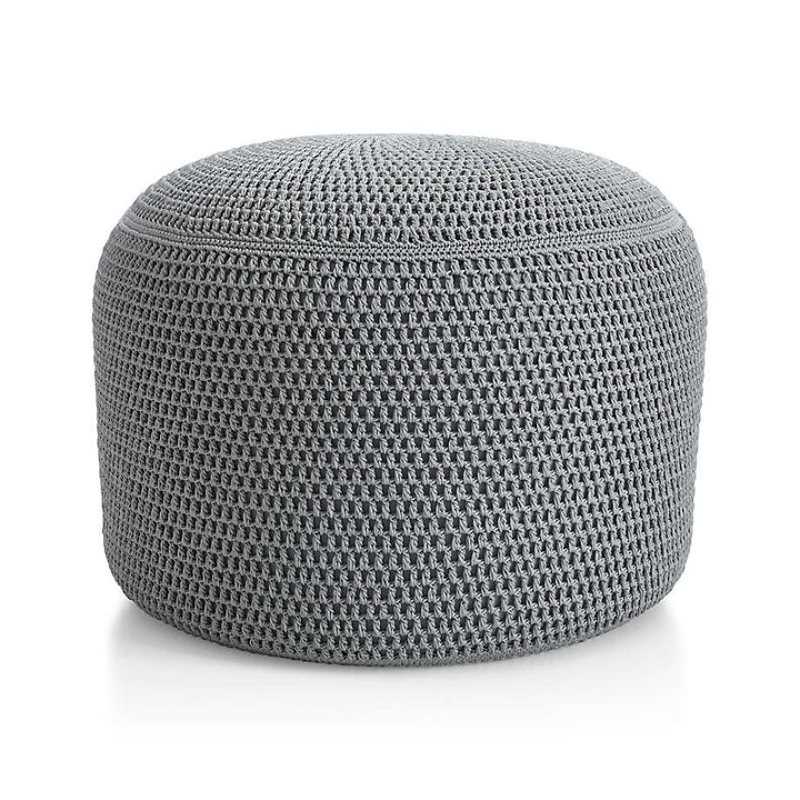 Grey Outdoor Pouf
