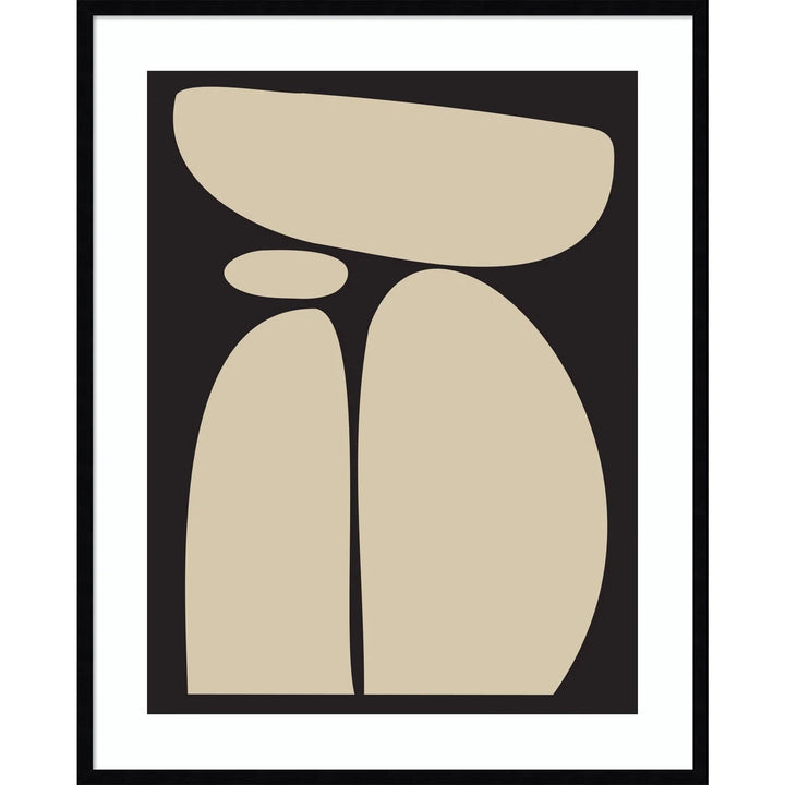 Balancing Zen Rocks Black And Tan