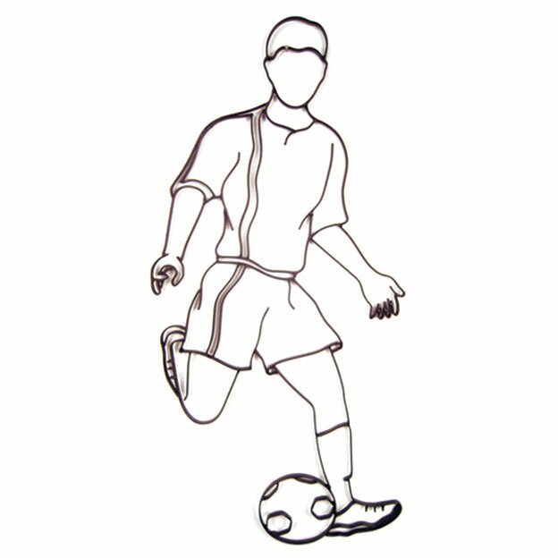 Male Soccer Player Wall Decor