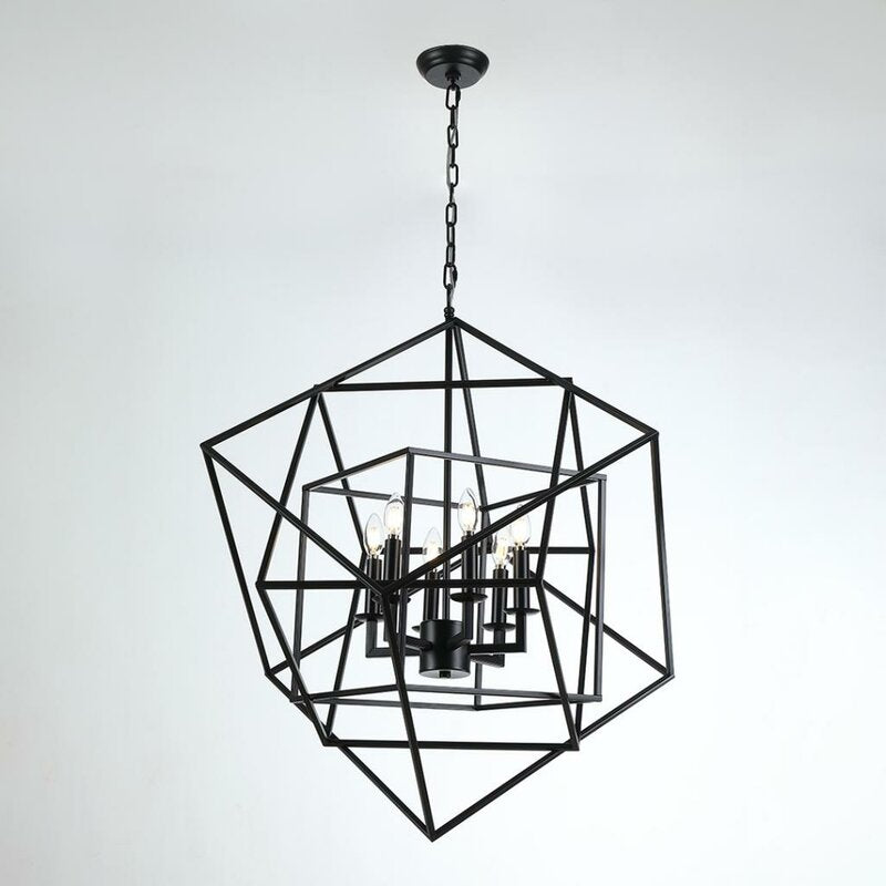 Vindas 6 Light Statement Geometric Chandelier
