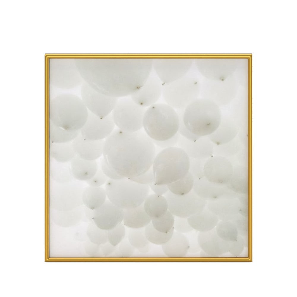 All White Wall Art With Frame