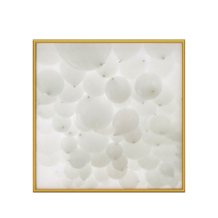 All White Wall Art With Frame