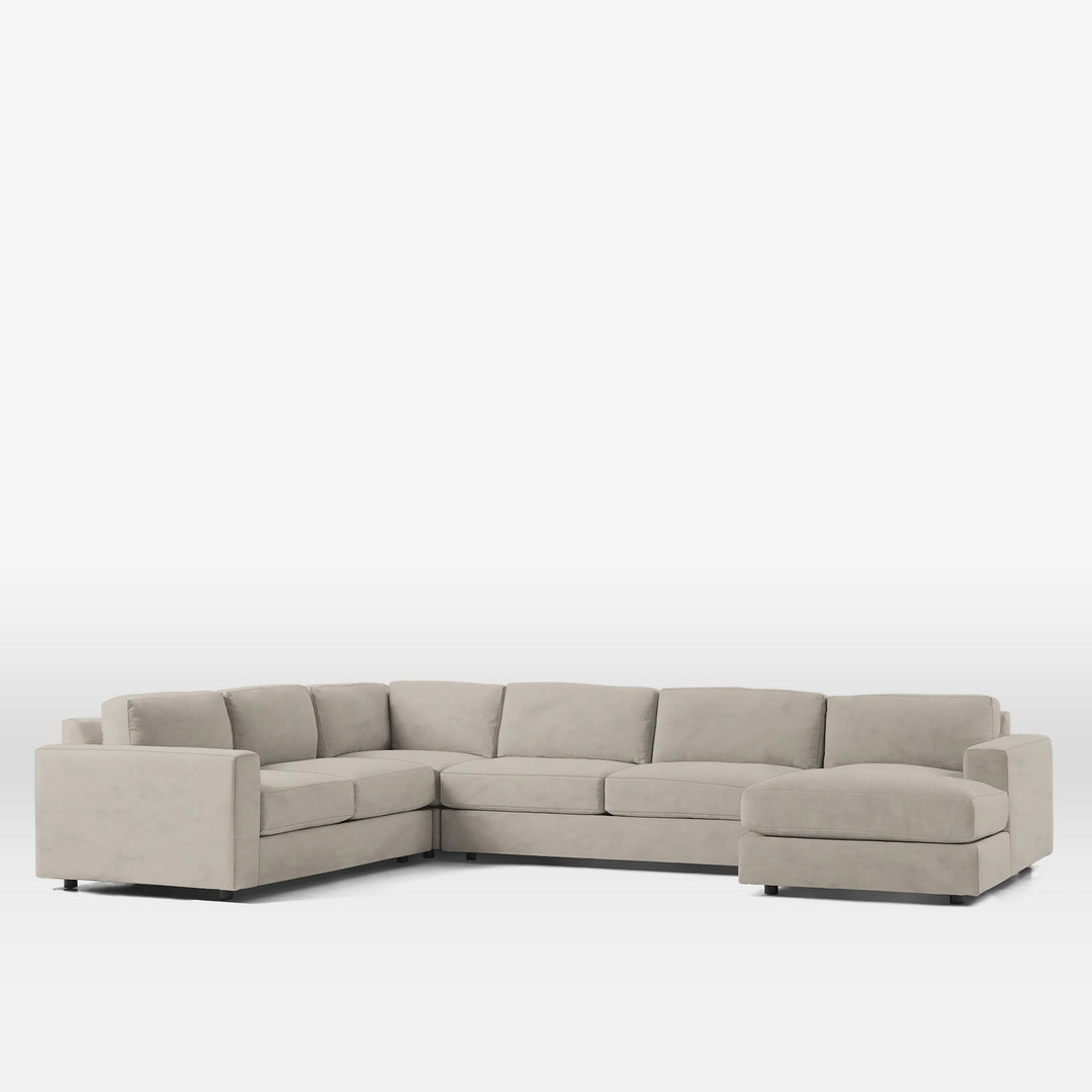 Urban Right Chaise 4 Piece Chaise Sectional