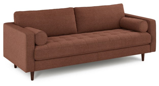 Sven 88" Tufted Sofa Ratine Oxide