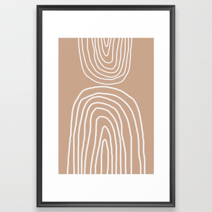 Abstract Rainbow Framed Art Print With Frame 24" x 36"