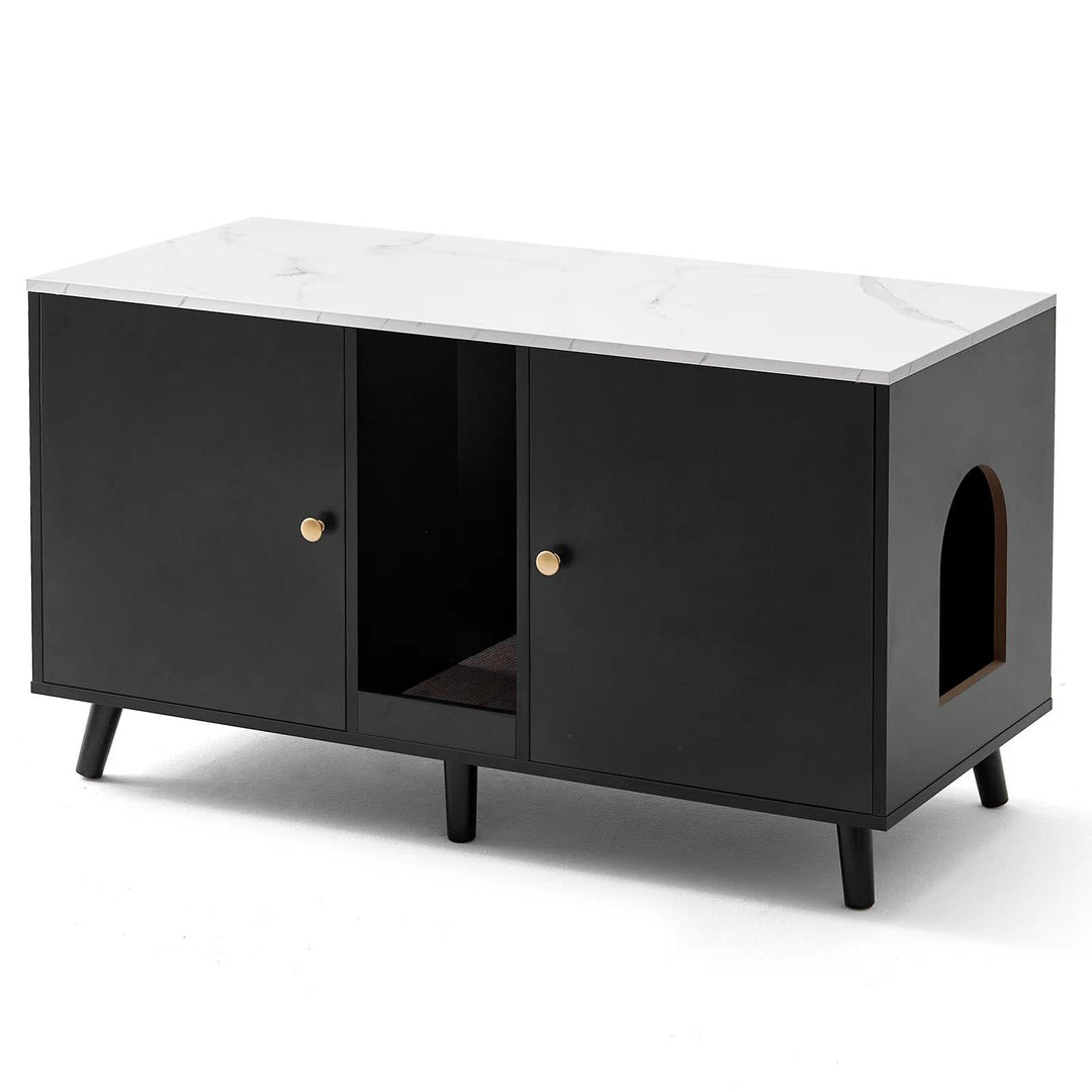 Cat Litter Box Enclosures With Cardboard Cat Cabinet