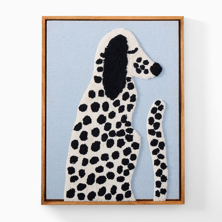 West Elm x PBK Puppy Woven Framed Art Dalmation