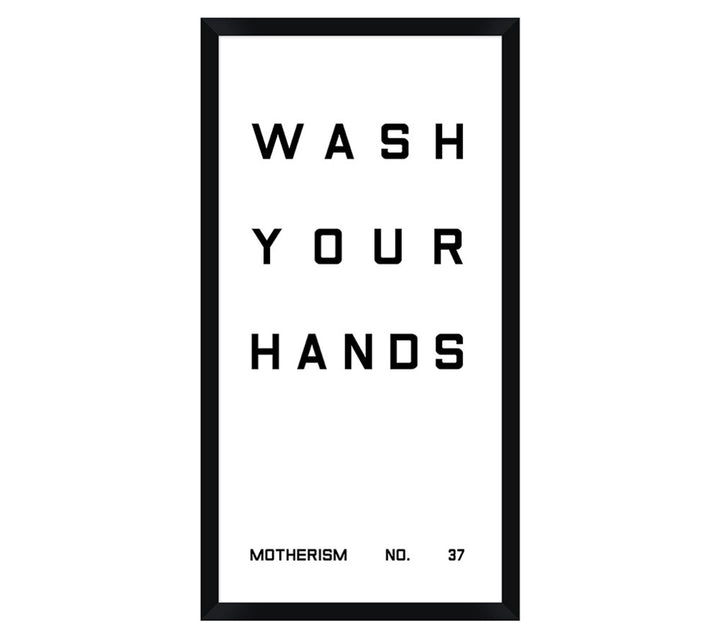 Bathroom Wash Your Hands Wall Art