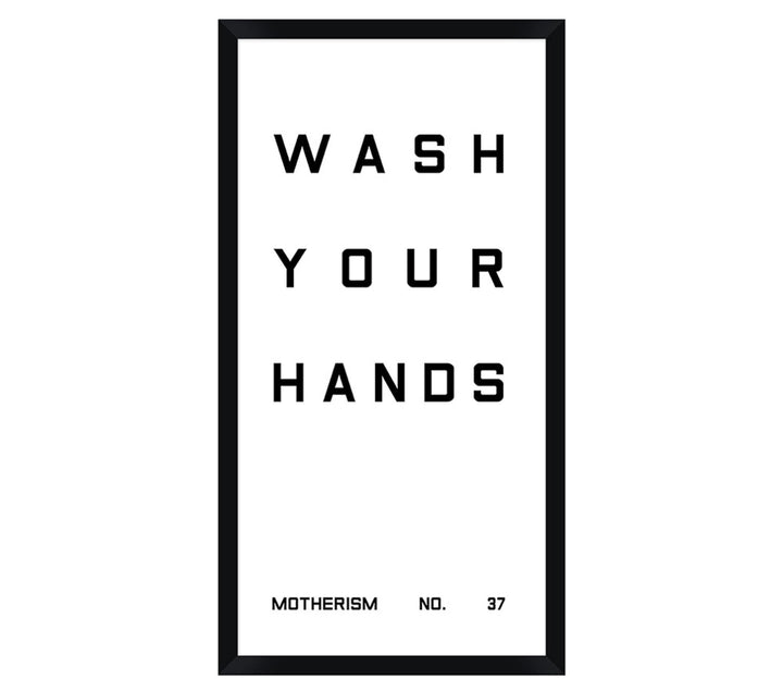 Bathroom Wash Your Hands Wall Art