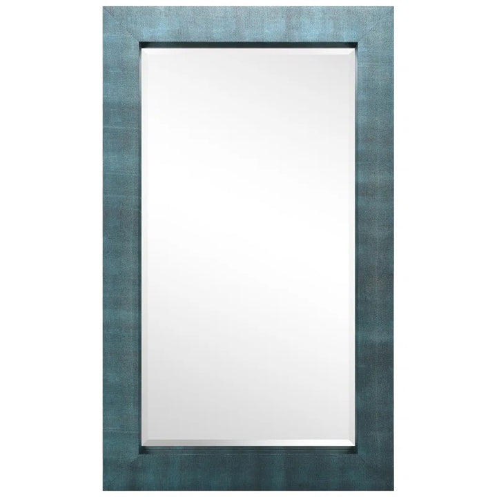 Flat Leather Floor Mirror