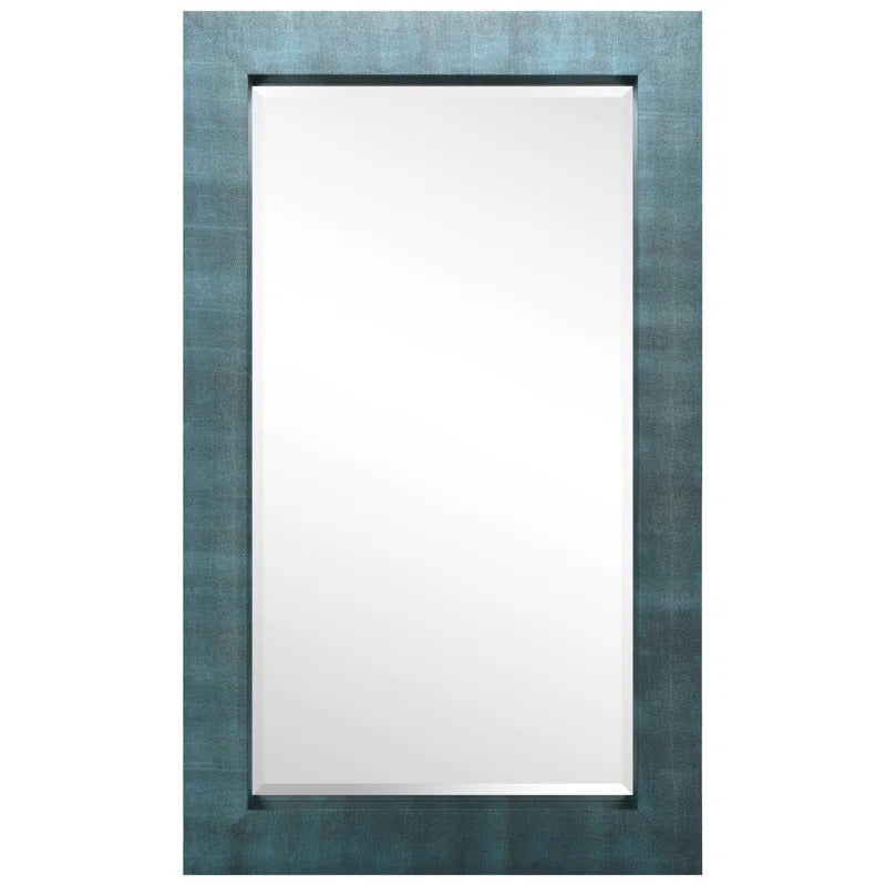 Flat Leather Floor Mirror