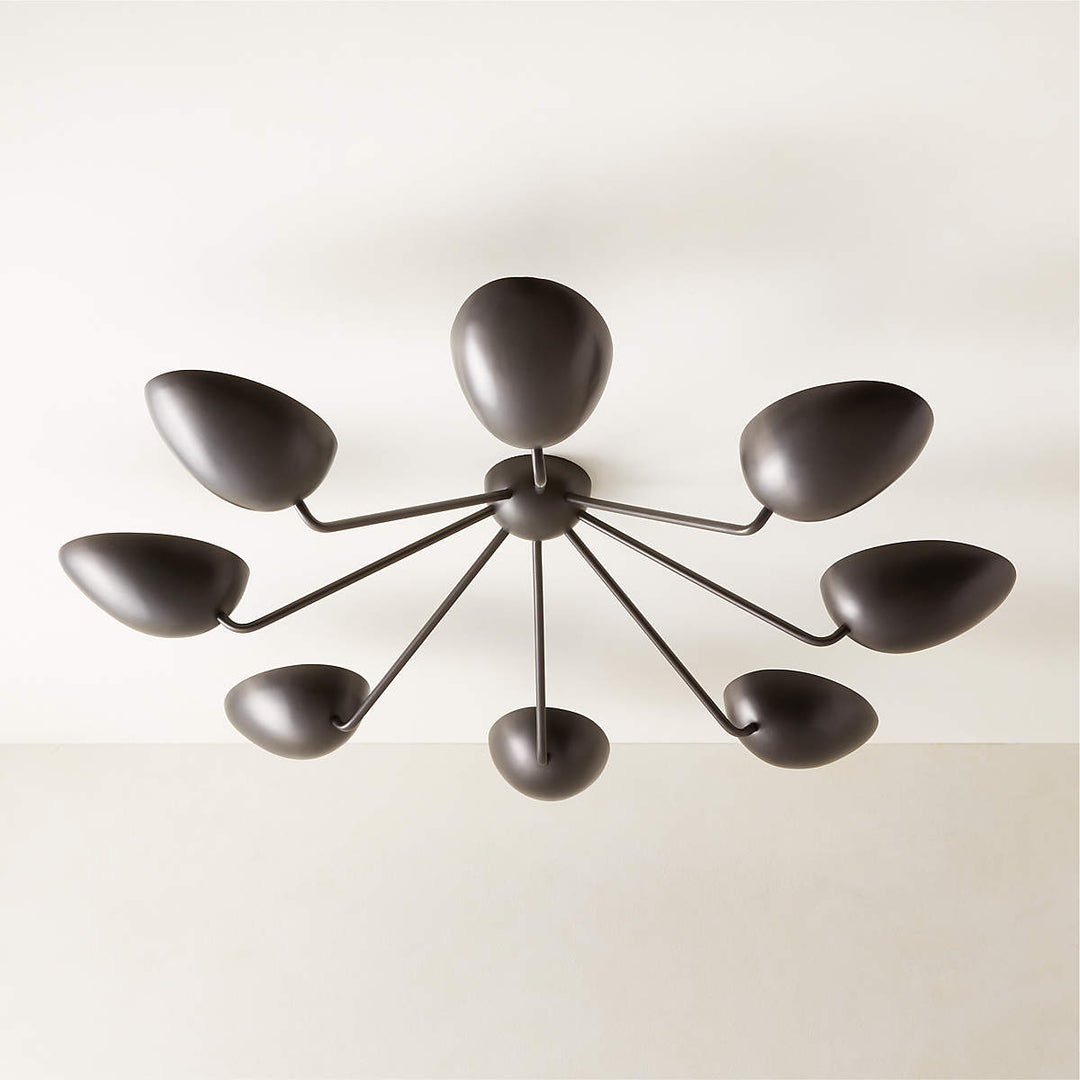 BOCCIA CURVED SHADE FLUSH MOUNT LIGHT