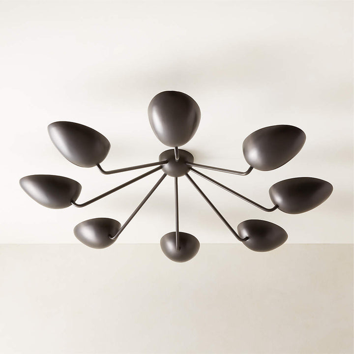 BOCCIA CURVED SHADE FLUSH MOUNT LIGHT