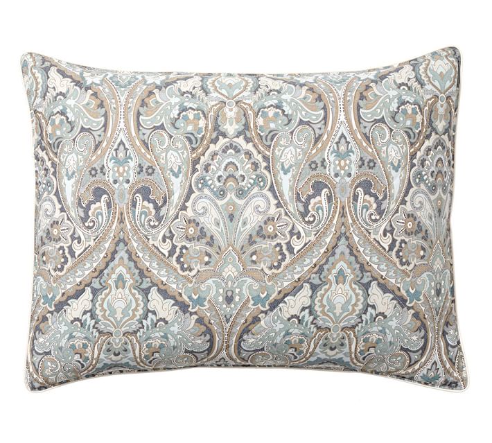 MACKENNA PERCALE COMFORTER & SHAMS PILLOW WITHOUT INSERT