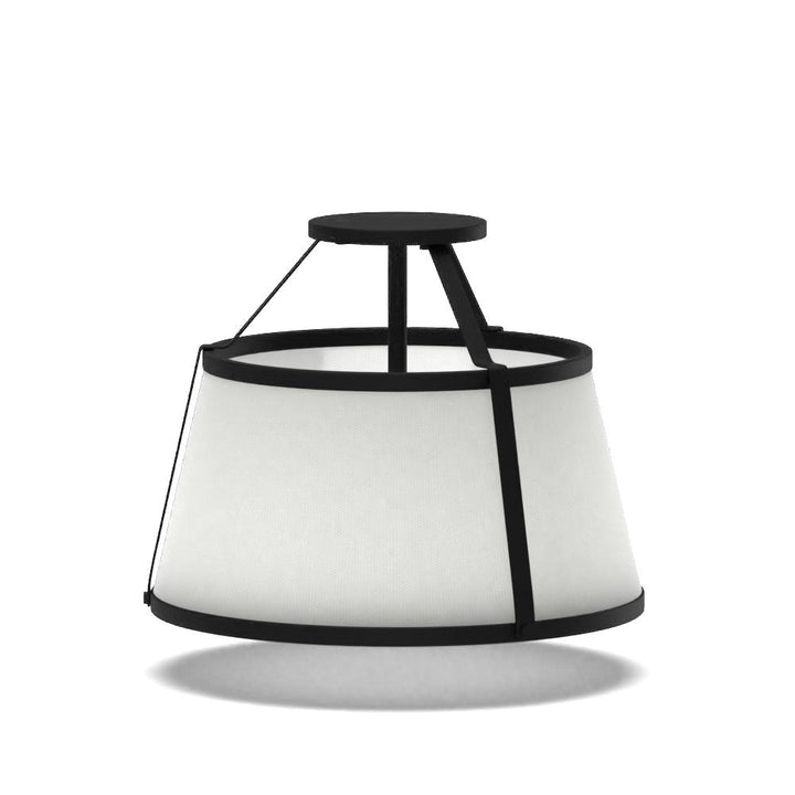 Escher 3 Light Simple Schoolhouse Semi Flush Mount