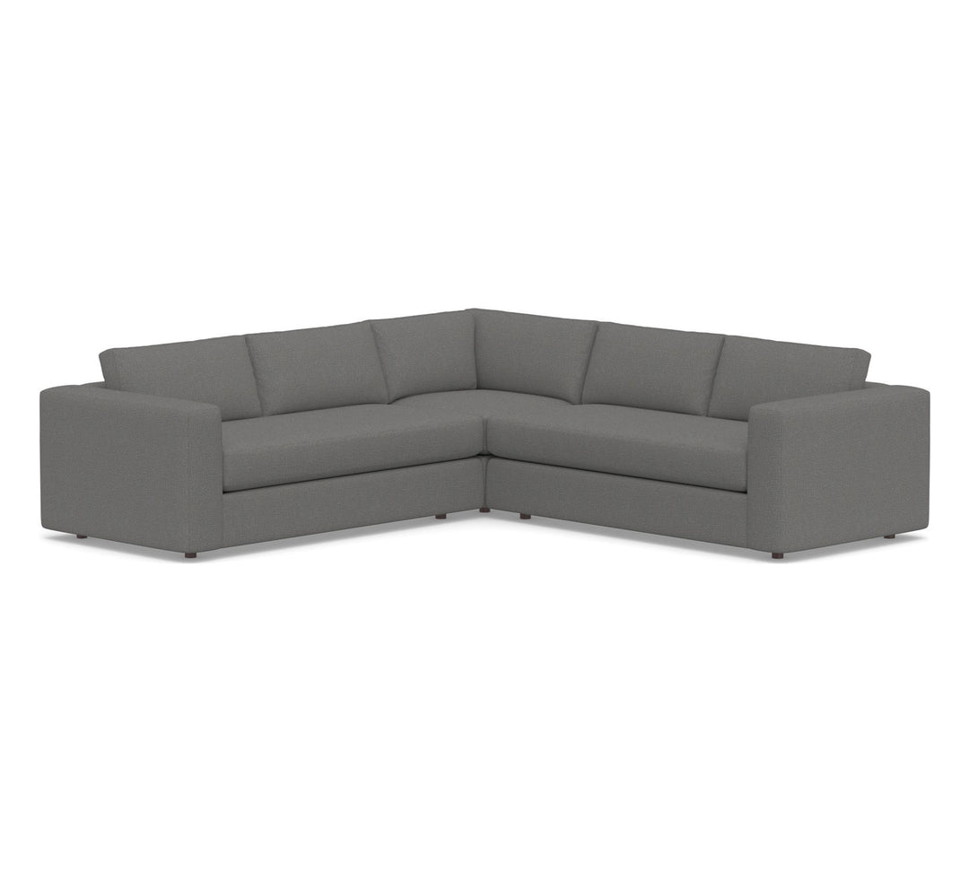Carmel Wide Arm 3-Piece L-Shaped Sectional