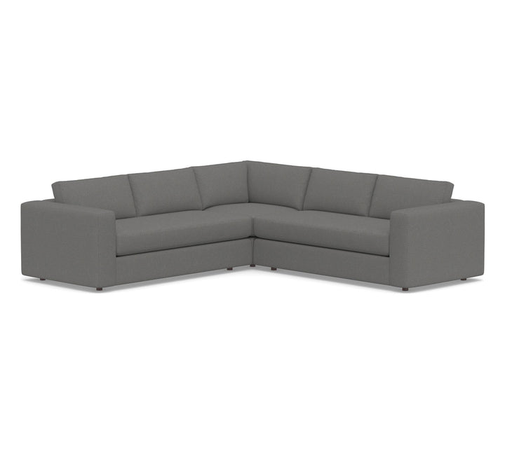 Carmel Wide Arm 3-Piece L-Shaped Sectional