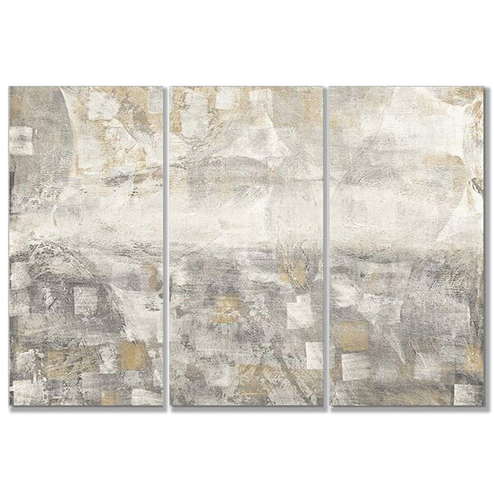 Gray Abstract Watercolor Print Multi Piece Canvas