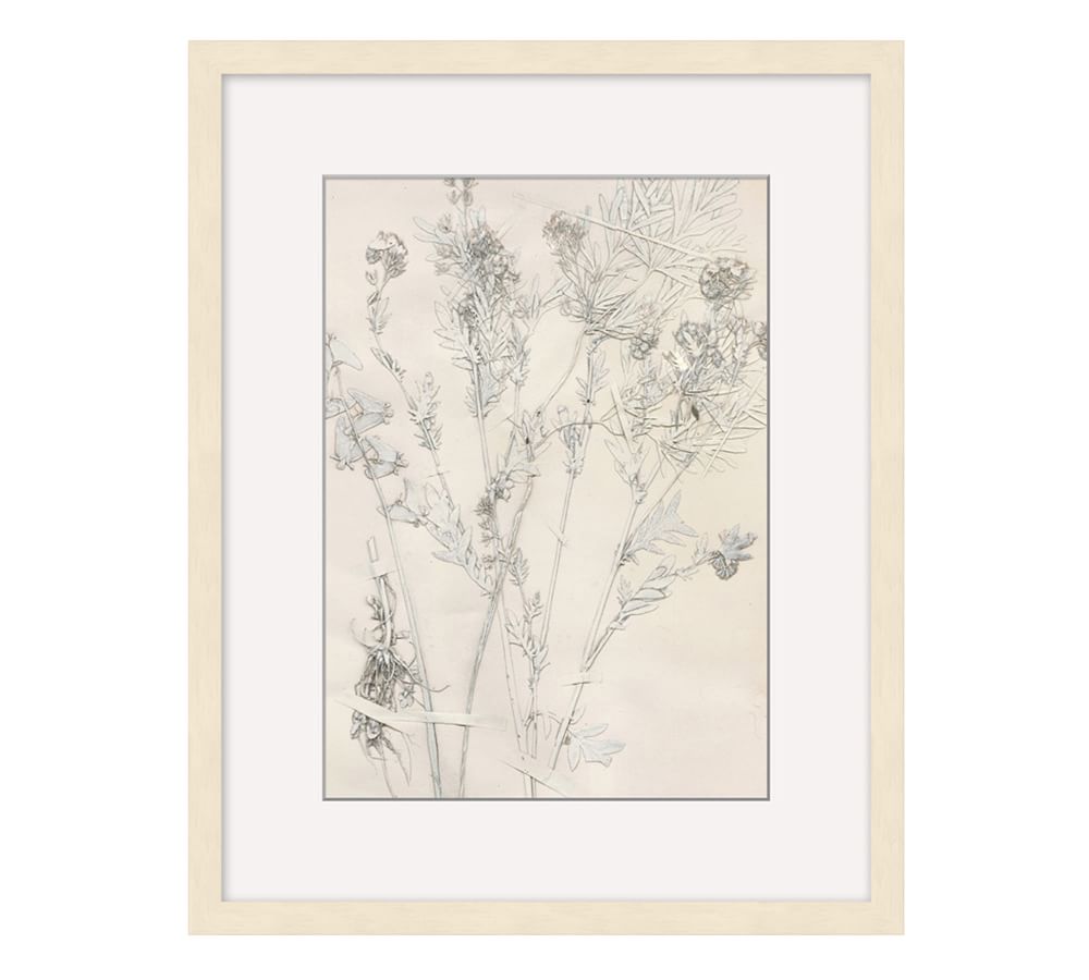 Ivory Foliage Prints With Frame