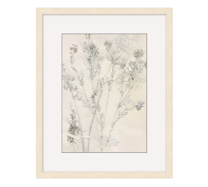 Ivory Foliage Prints With Frame