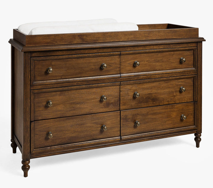 Chris Loves Julia Turned Wood 6 Drawer Dresser