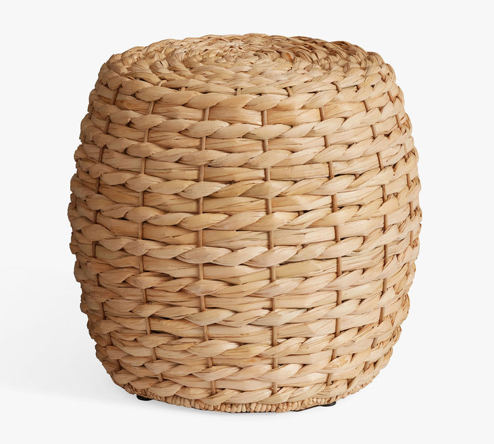 Mallorca 20" Seagrass Drum Accent Stool
