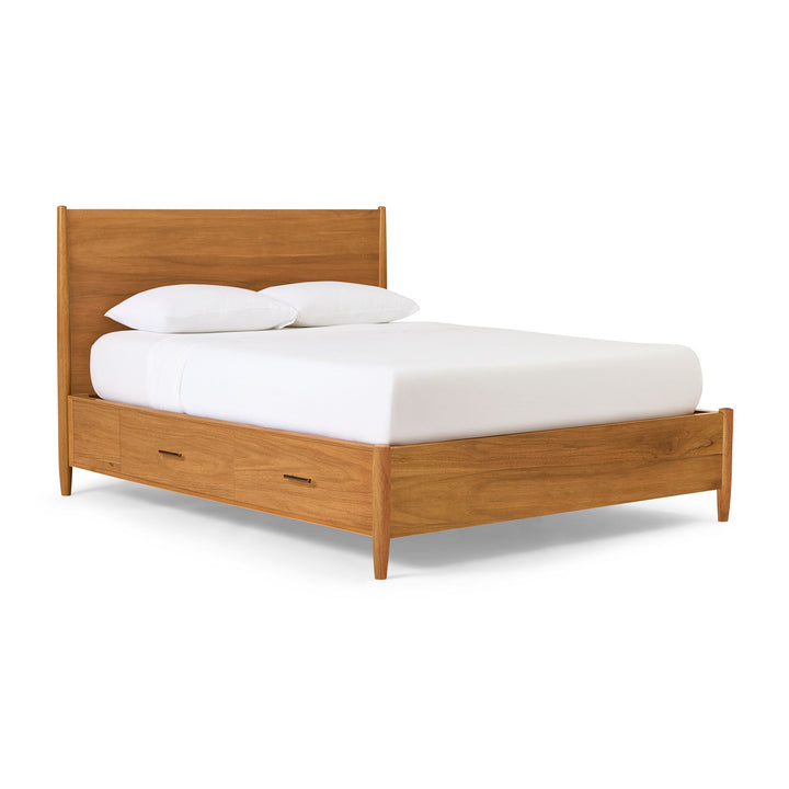 Mid Century Storage Bed_Queen