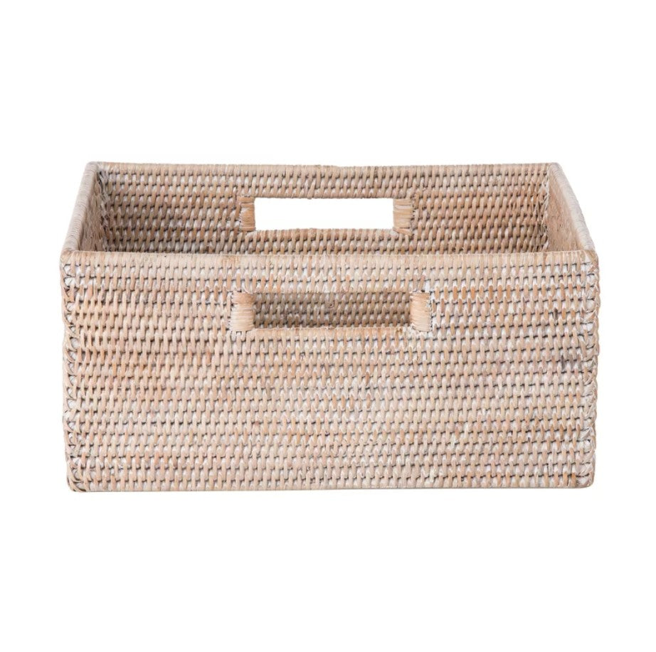 Coiled Storage Rattan Basket