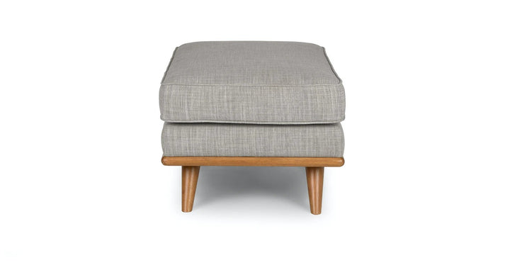 Timber Rain Cloud Gray Ottoman