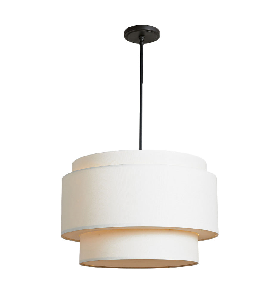 Tiered Drum Pendant-39"