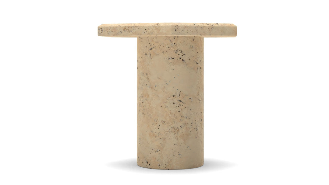 ROCA TRAVERTINE PILLAR CANDLE STANDS LARGE