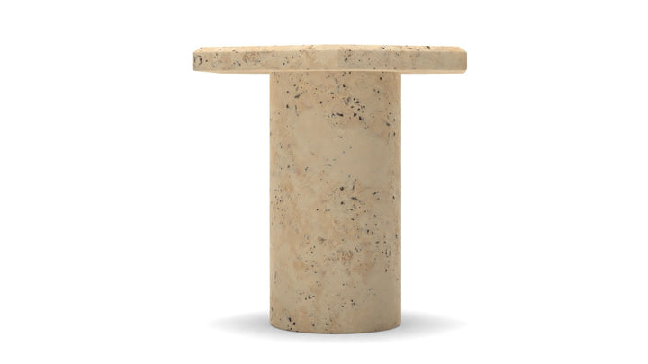 ROCA TRAVERTINE PILLAR CANDLE STANDS LARGE