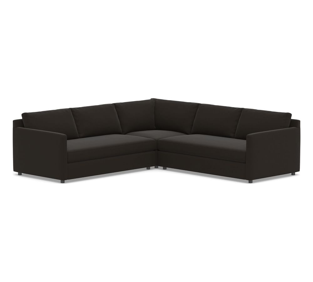 Pacifica Square Arm Upholstered Corner Sectional