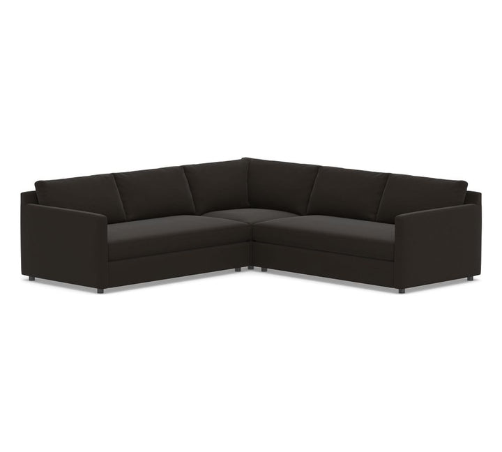 Pacifica Square Arm Upholstered Corner Sectional