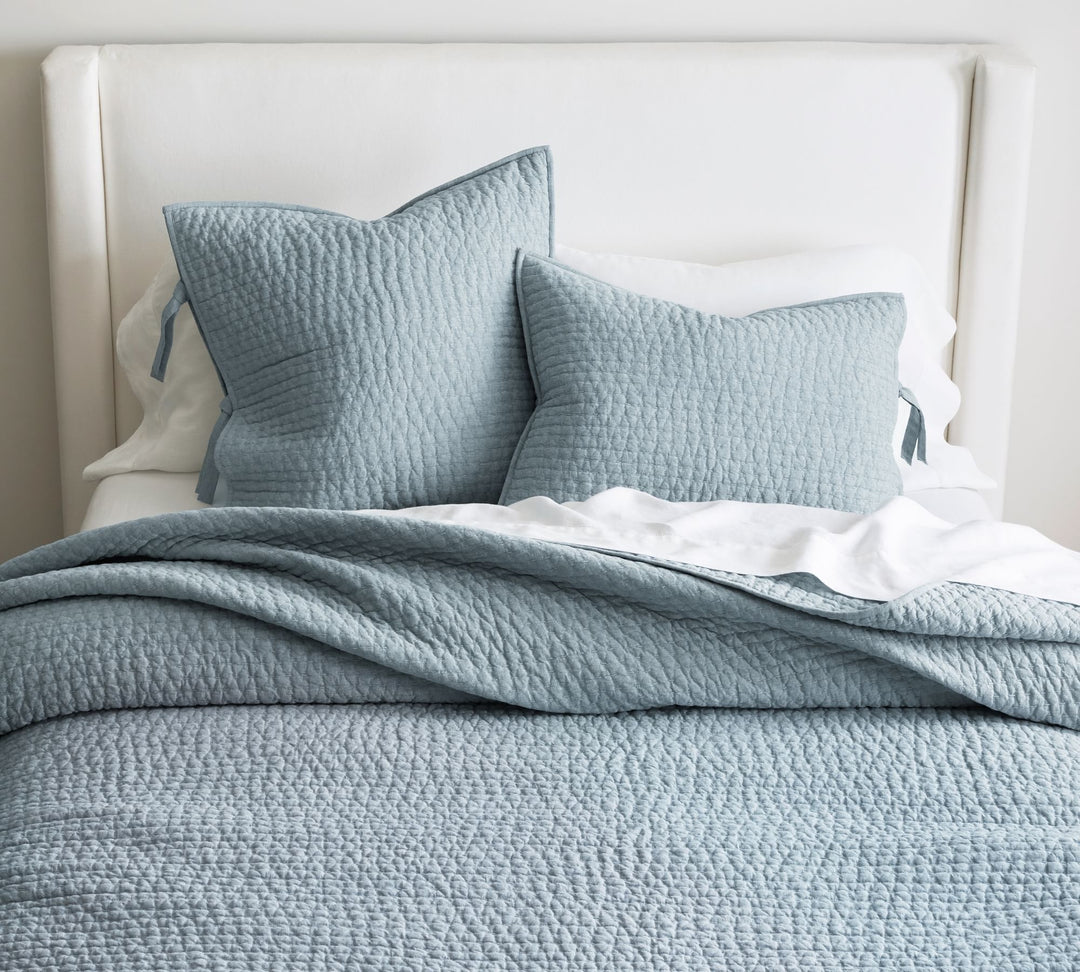 Pick Stitch Handcrafted Cotton Linen Quilt