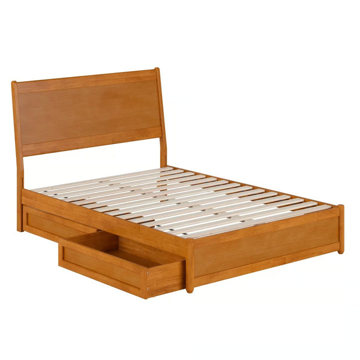 Avdesh Solid Wood Sleigh Storage Bed Full