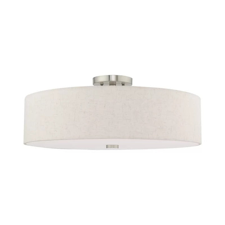 Flaire Fabric Semi Flush Mount