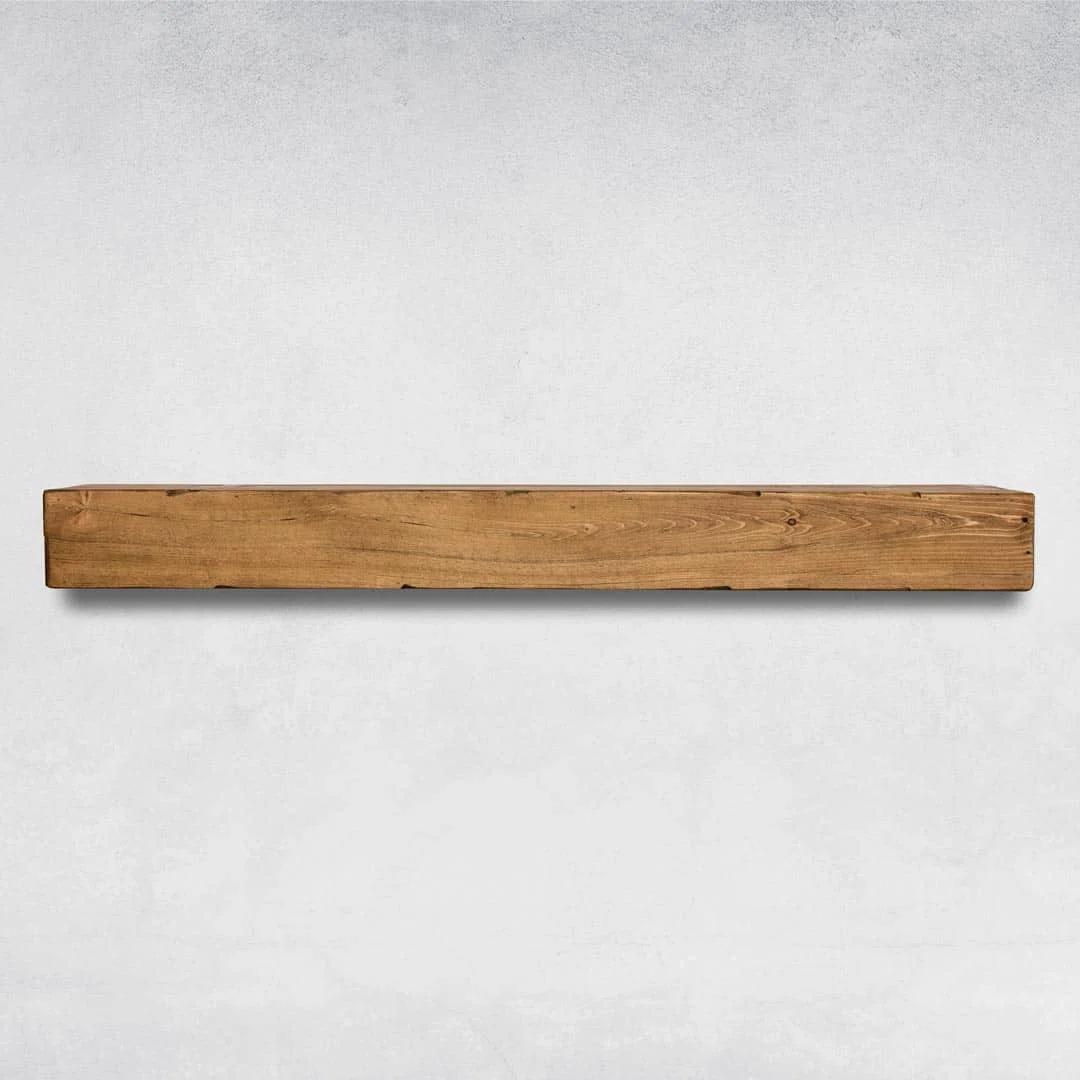 Melodye Rustic Fireplace Shelf Mantel