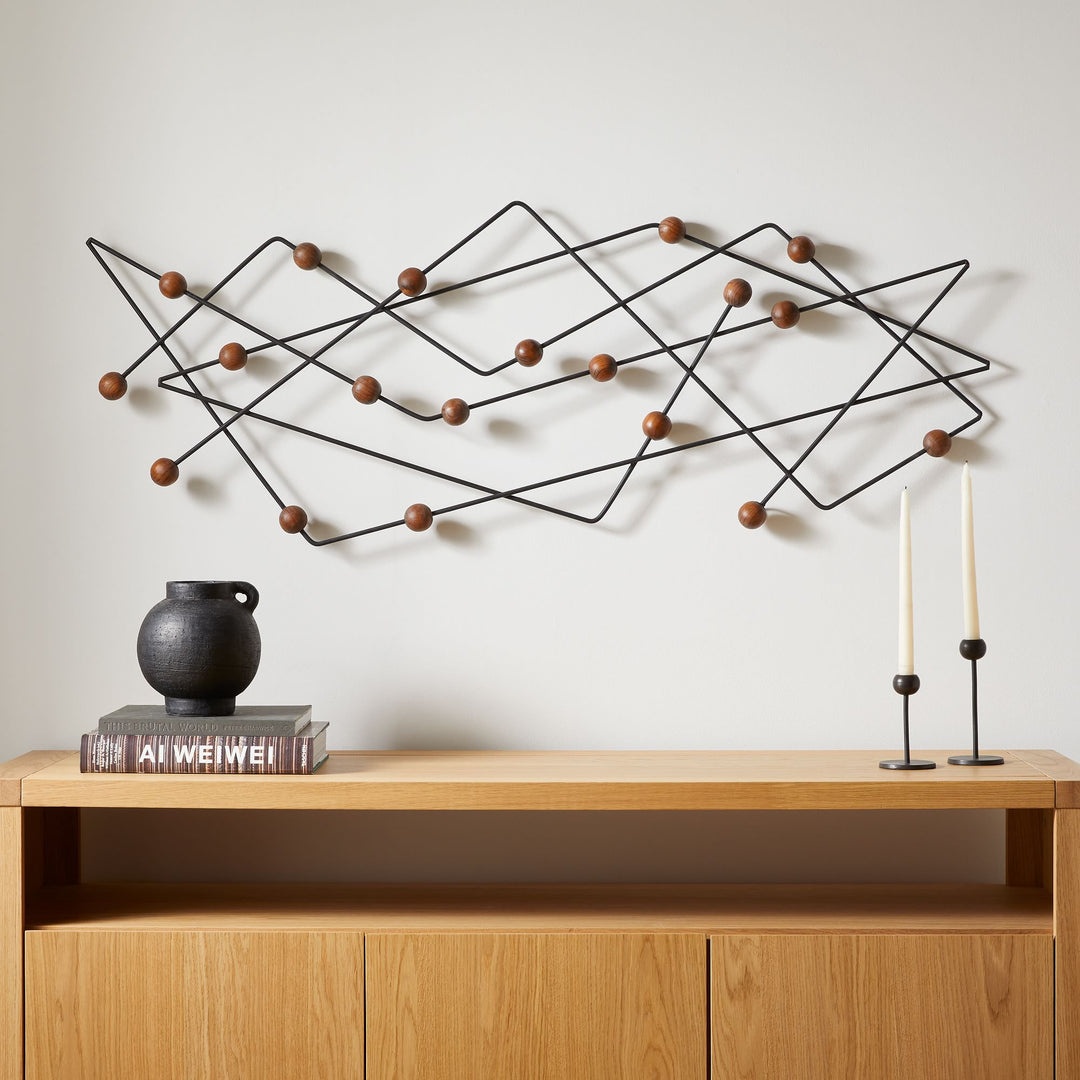 Abstract Iron & Wood Dimensional Wall Art by Diego Olivero