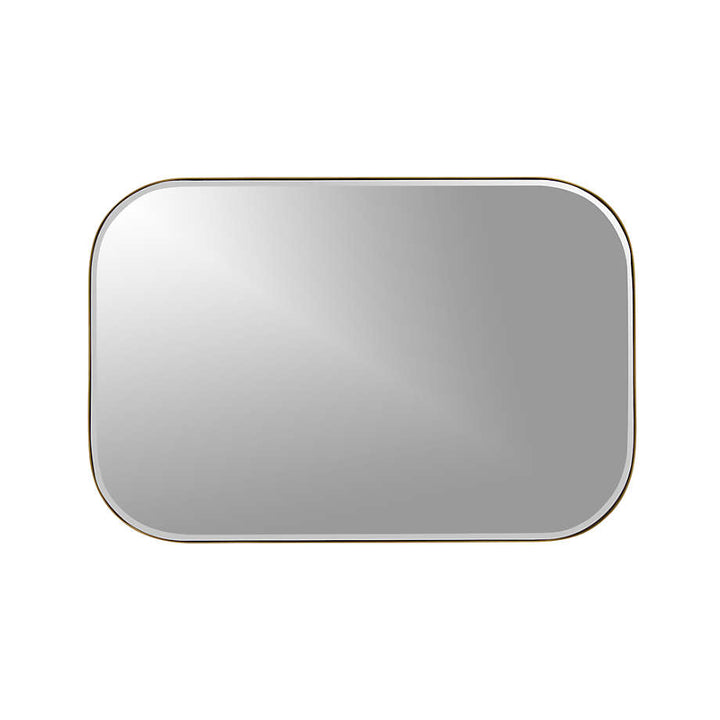 Edge Brass Rounded Rectangle Mirror