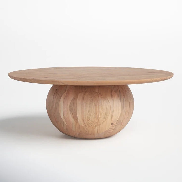 Gabribella Solid Wood Pedestal Coffee Table